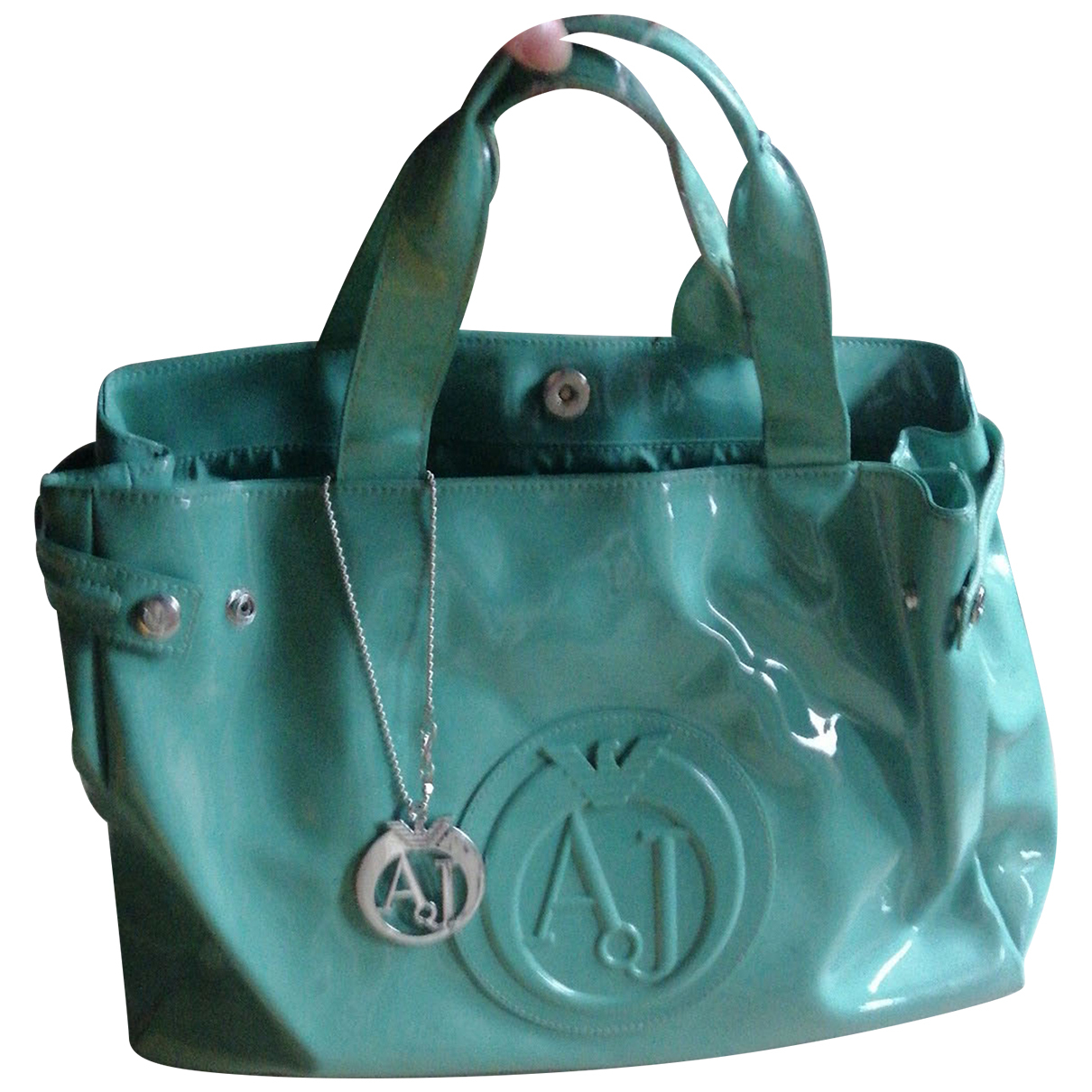 Handbag Armani Jeans Turquoise in 